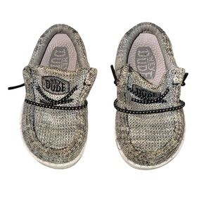 HUDE DUDE Wally Toddler canvas slip on shoes youth size 6 unisex girls boys 6